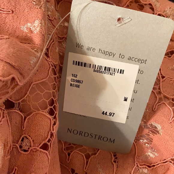 NWT NSR Lace Pink Sheath Dress Short Sleeve - Picture 9 of 10